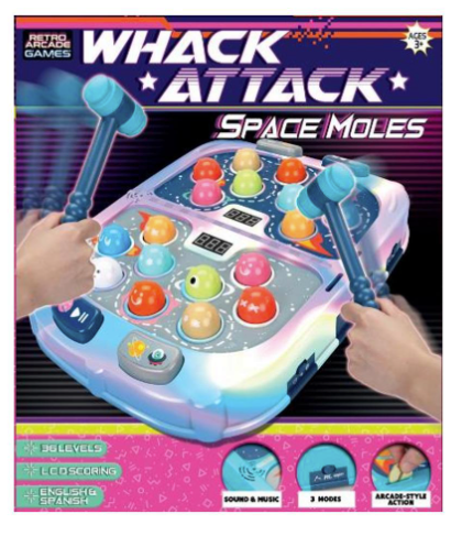 Whack Attack Space Moles Game