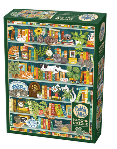 Purrfect Bookshelf 1000pc