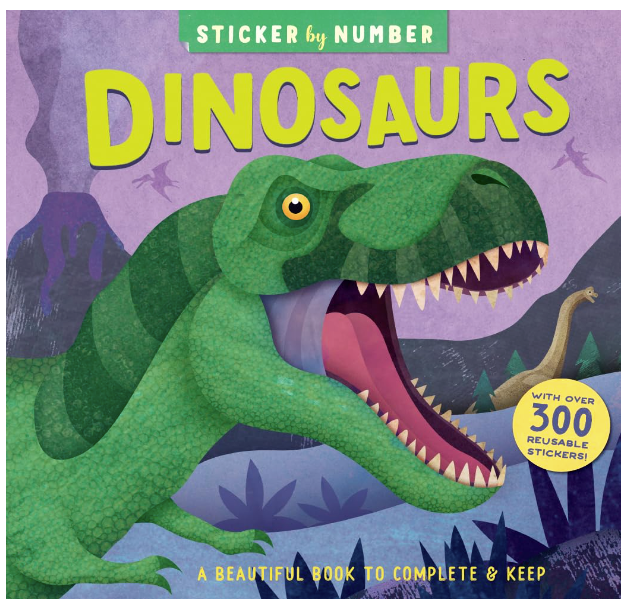 Sticker by Number Dinosaurs