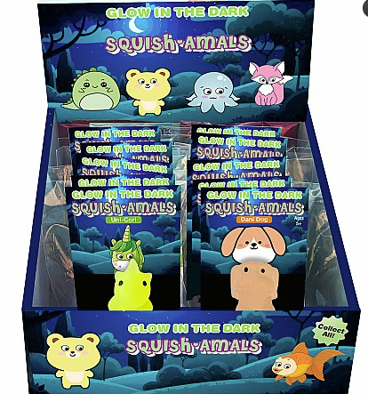 Squish-Amals Glow in Dark