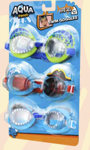 Goggles-3 pack Assorted Boys