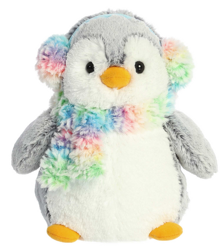 9" PomPom Rainbow Muffs