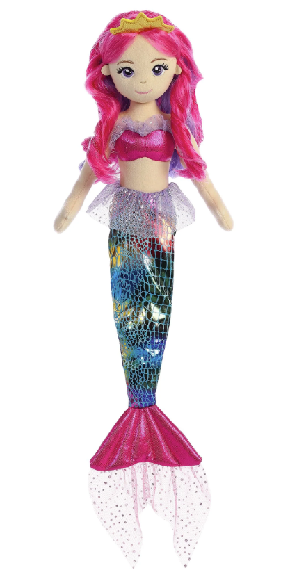 18" Rainbow Fuchsia Mermaid