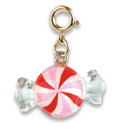 Gold Peppermint Candy Charm