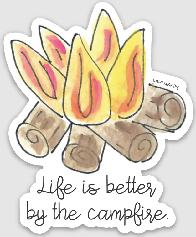 Campfire Sticker