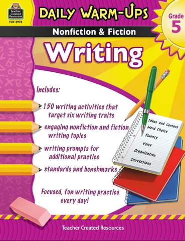 Writing Fiction & Non Grd 5