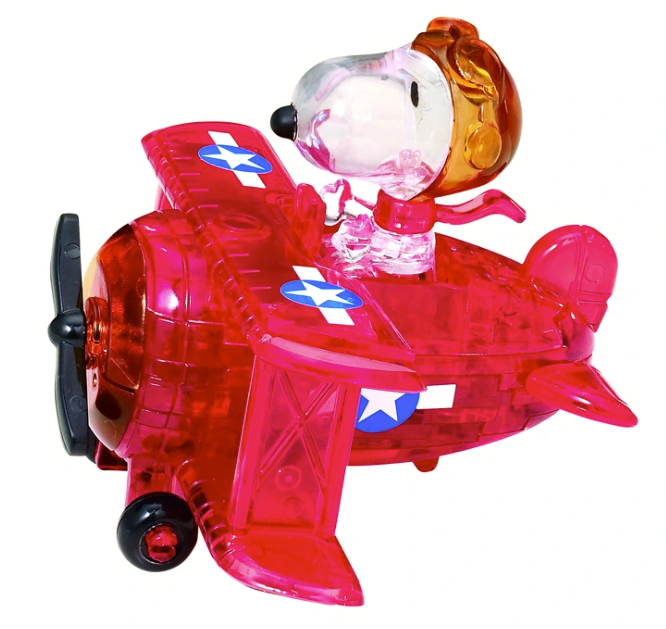 Crystal Puzzle Snoopy Flying