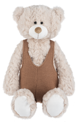 18" Tobie Bear w/Overalls
