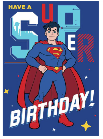 Superman Super Birthday Card