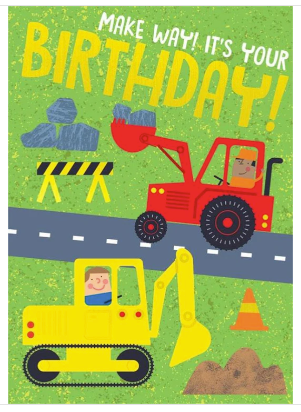 Construction Equipment Foil Card