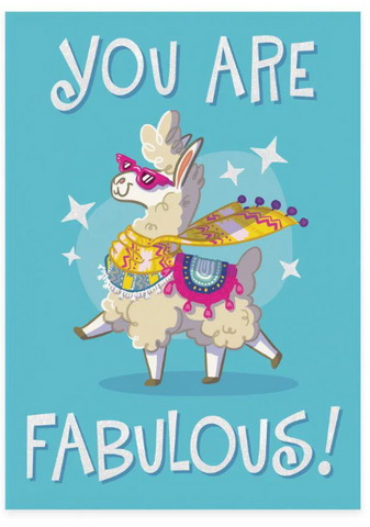 Fabulous Llama Card