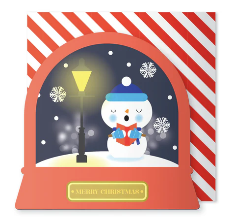 Xmas Snowglobes Cards