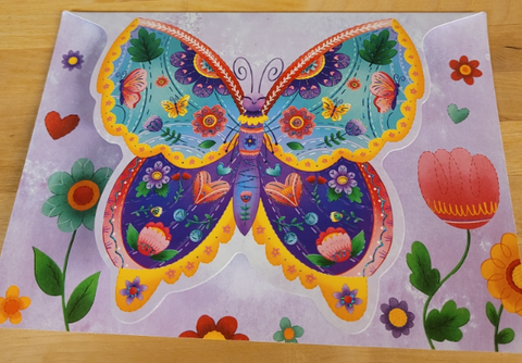 Butterfly Foil Bright Card