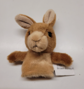 Brown Bunny Finger Puppet