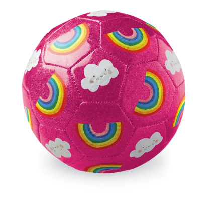 Size 3 Soccer Glitter Rainbow