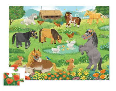 36pc Shaped Box Puzzle/Pretty Ponies
