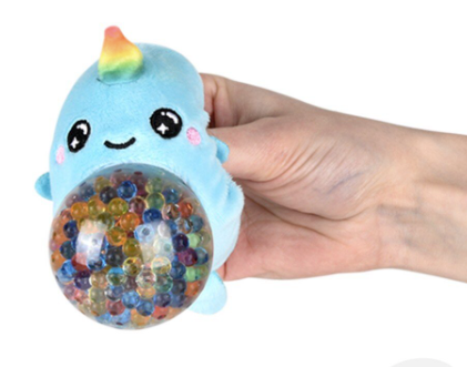Narwal Squeezy Bead Plush