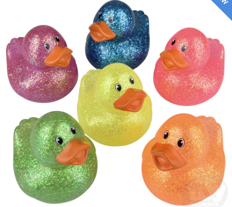 Glitter Duckies 3.75"