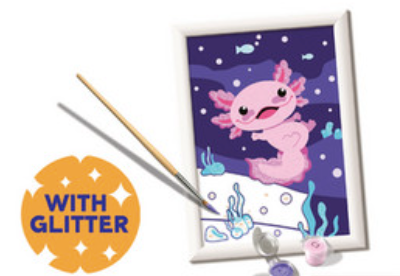 CreArt: Axolotl w/Glitter 5x7