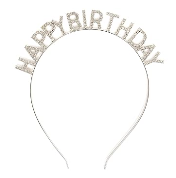 Happy B-Day Rhinestone Headband
