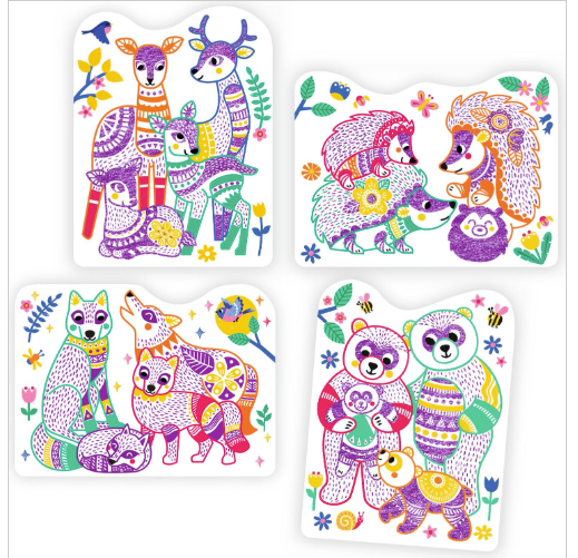 Forest Families Coloring