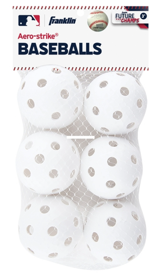 MLB 70mm Plastic Baseball 6 PK