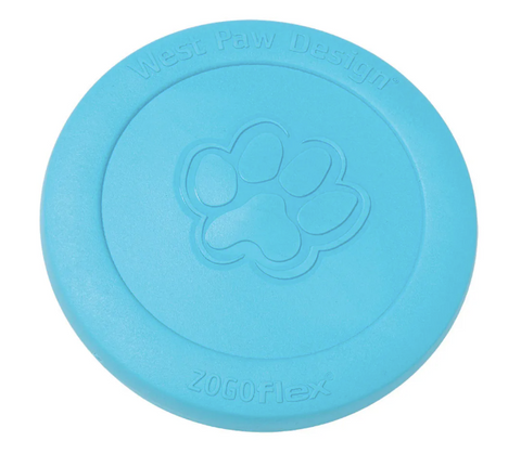 Zisc Flying Disc Dog Toy-Aqua 6.5"