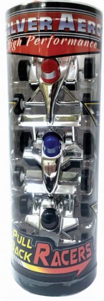 Pull Back Race Cars 3pk