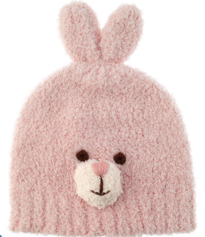Baby Beanie Pink Bunny