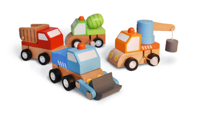Wind Up Construction Trucks