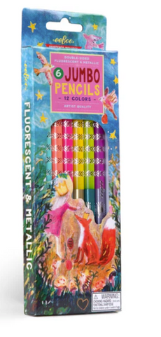 King Fox 6 Jumbo Color Pencils