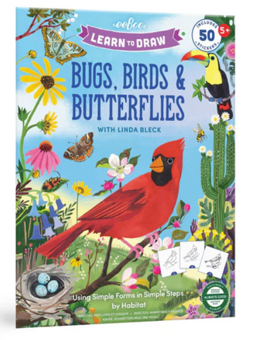 Learn to Draw Bugs,Birds,Butterflies