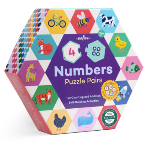 Numbers Hexagon Pairs Puz
