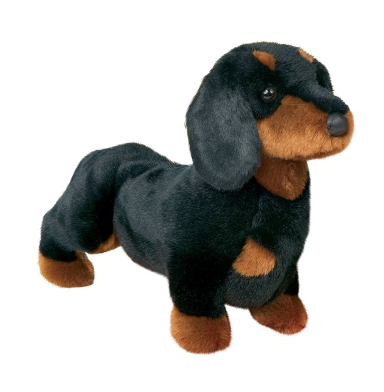 Spats Blk/Tan Dachshund 16"