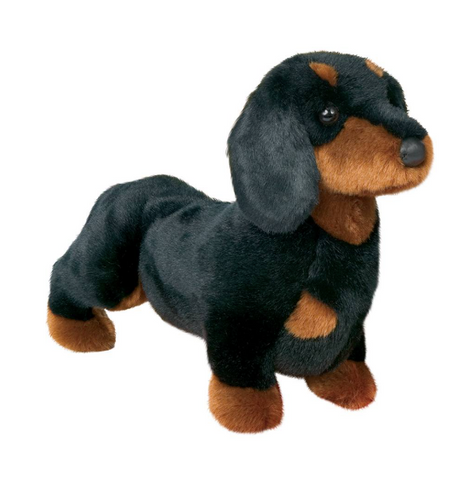 Spats Blk/Tan Dachshund 16"