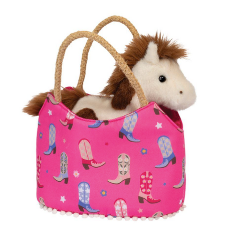 Sassy Sak Cowgirl Boots w/Horse