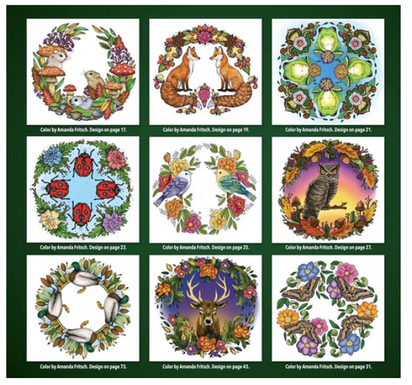 Forest Mandalas Coloring Book