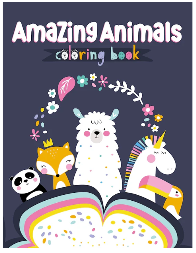 Amazing Animals Coloring Book