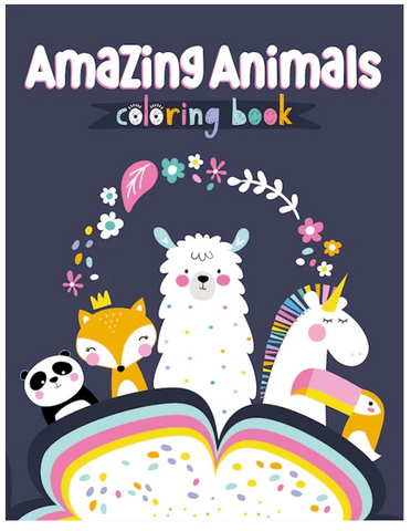 Amazing Animals Coloring Book