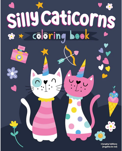 Silly Caticorns Coloring Book