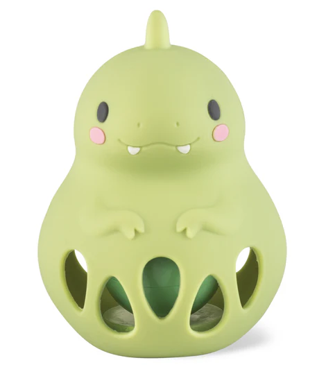 Silicone Rattle - Dino