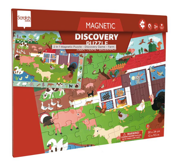 Magnetic Farm Puzzle 48pc