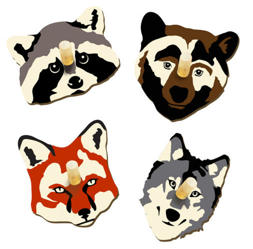 Woodland Animal Spinners Top