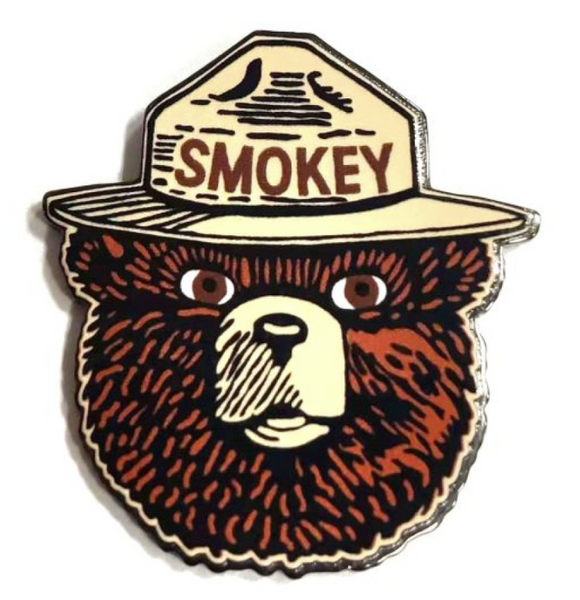 Smokey Bear Face Pin