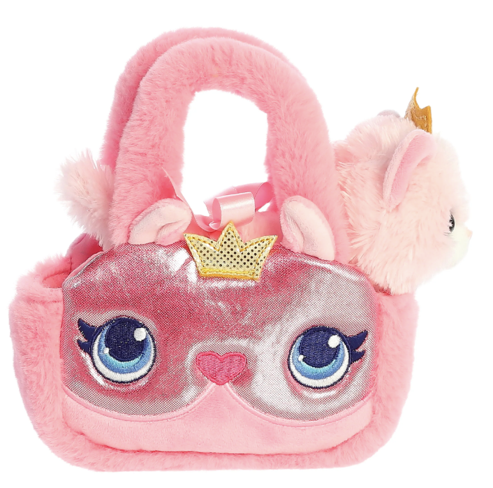 8" Glitter Prin. Kitty Bag