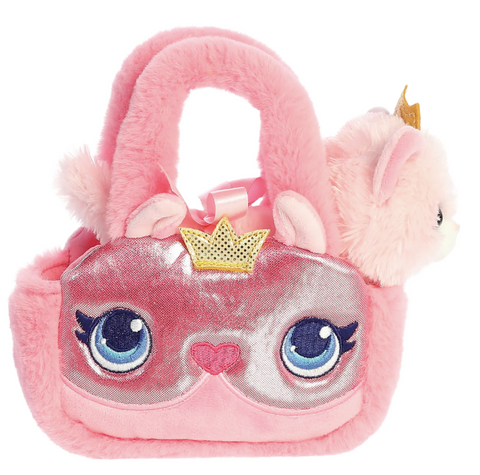 8" Glitter Prin. Kitty Bag
