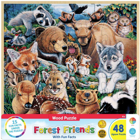 Wood Fun Facts - Forest Friends 48 Pc