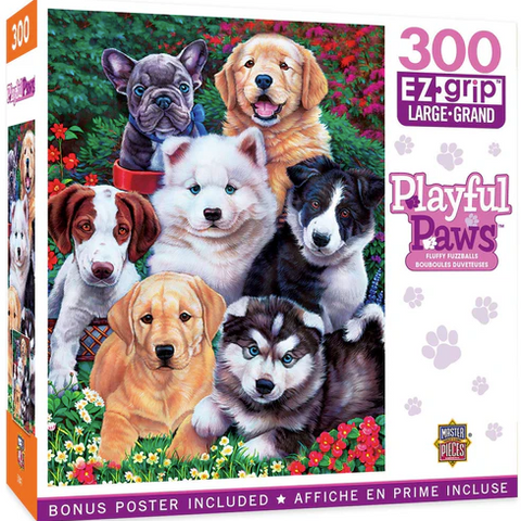 Playful Paws-Fluffy Fuzzballs 300pc EZ Grip