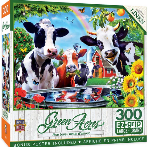 Green Acres-Moo Love 300pc EZ Grip