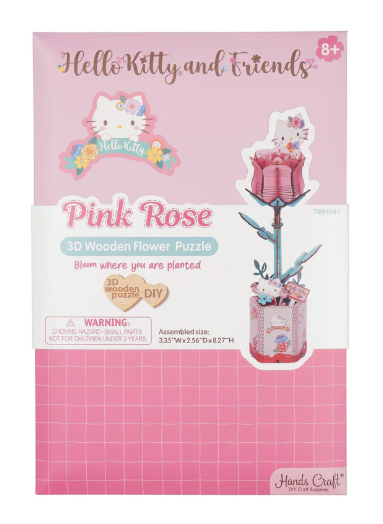 3D Kit- Hello Kitty Pink Rose